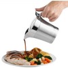 Stainless-Steel Double Insulated Gravy Boat - Sauce Jug with Hinged