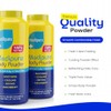 Talc-Free Body Powder, 200g x 3, Natural Cornstarch, Anti-Chafing Cooling