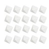 20 Pcs 8 Sided Dice Set Plastic White 2.8x2.8x2.8cm Pen