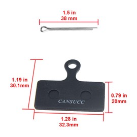 Kigauru 2 Pairs Bike Bicycle Disc Brake Pads Resin Semi-Metallic MTB Bike Brake Pads for Shimano Brake Pads SLX Deore XT M615 M675 M666 M785 M786 M985 M987 M988 M6000 M7000 M8000 M8020 M9000 M9020