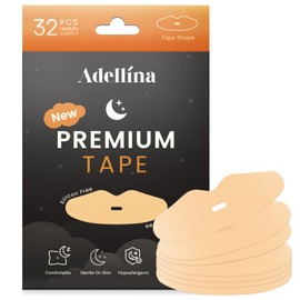 Adellina Strong Hold Hypoallergenic Tape : Premium Breathable Tape, Pain Free Removal - Medical Grade No Irritation 32 Ct