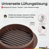 Steinberg14 Braun Ventilation Grille 125 mm - Plastic Exhaust Grille
