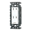 Toshiba Lighting & Technology E'S Double Outlet with Insulated Earth Terminal (New White) NDG2182N(WW)