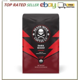 Death Wish Dark Roast Ground Coffee (34 oz.)