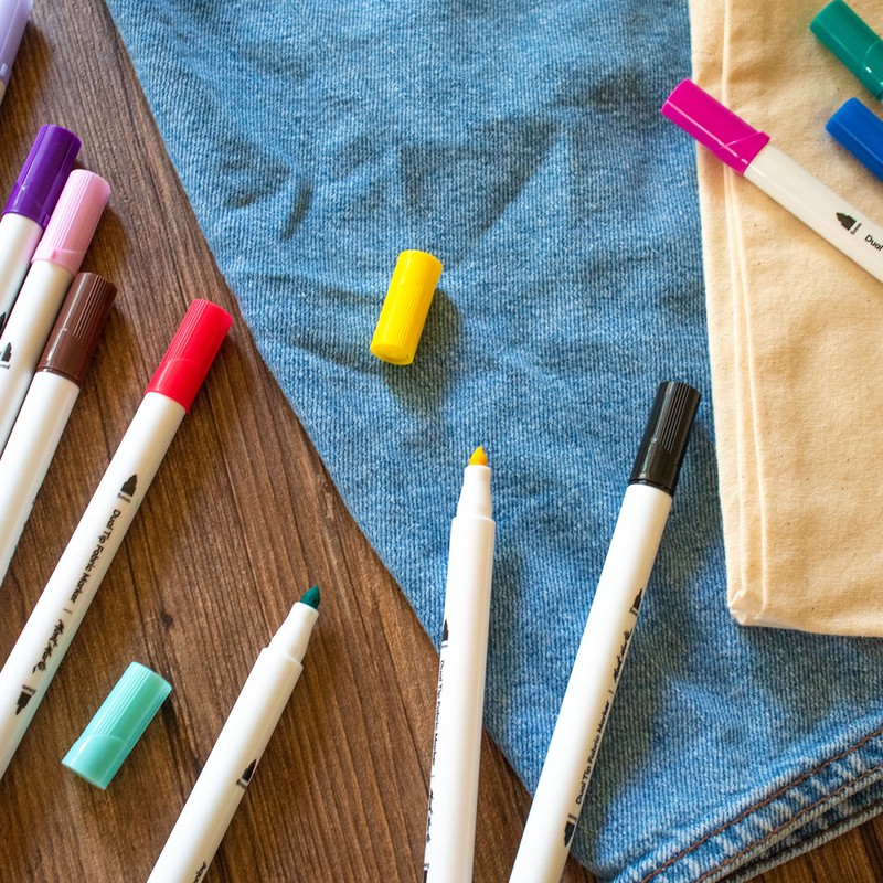 MONT MARTE Fabric Pens Set – 12 pieces – Textile