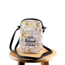 JYTAPP Beauty Beast Crossbody Bag Princess Rose Belle Merchandise Belle Princess Crossbody Purse Bag With Zipper Belle