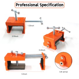 Premium Heavy Duty Cabinet Clamps, Clamp Extra Heavy Duty - Cabinet Face Frame Clamping, Clamps for Woodworking, For Angle Use, For Woodworking 2 Pack Orange (2)