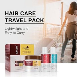 Karseell Collagen Hair Care Travel Set: Deep Repair Shampoo & Conditioner Duo (3.38oz + 2.4oz) - Perfect for All Hair Types