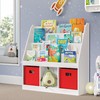 RiverRidge RiverRidge Kids 4 shelves Three Cubbies Bookrack, White (02-251),
