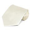 tiemart Solid Color Necktie (Pearl)