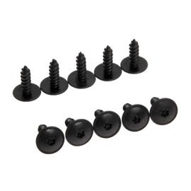 10PCS Car Torx Screws, 16mm Universal Rivets Bolt, Wheel Arch Fasteners Splashguard Metal Retainers Replacement for Grille Bumper Skirt Door Trim Panel Lining Fender