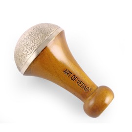 Art of Vedas Kansa Vatki Stab - Kansa Wand - Traditioneller Ayurvedischer Massagestab für Körper- und Fußmassage - Entspannung und Wellness - für Ayurveda ganzheitliche Pflege