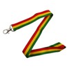 PinMaze Rasta Jamaican Lanyard Badge Keychain Badge ID Holder