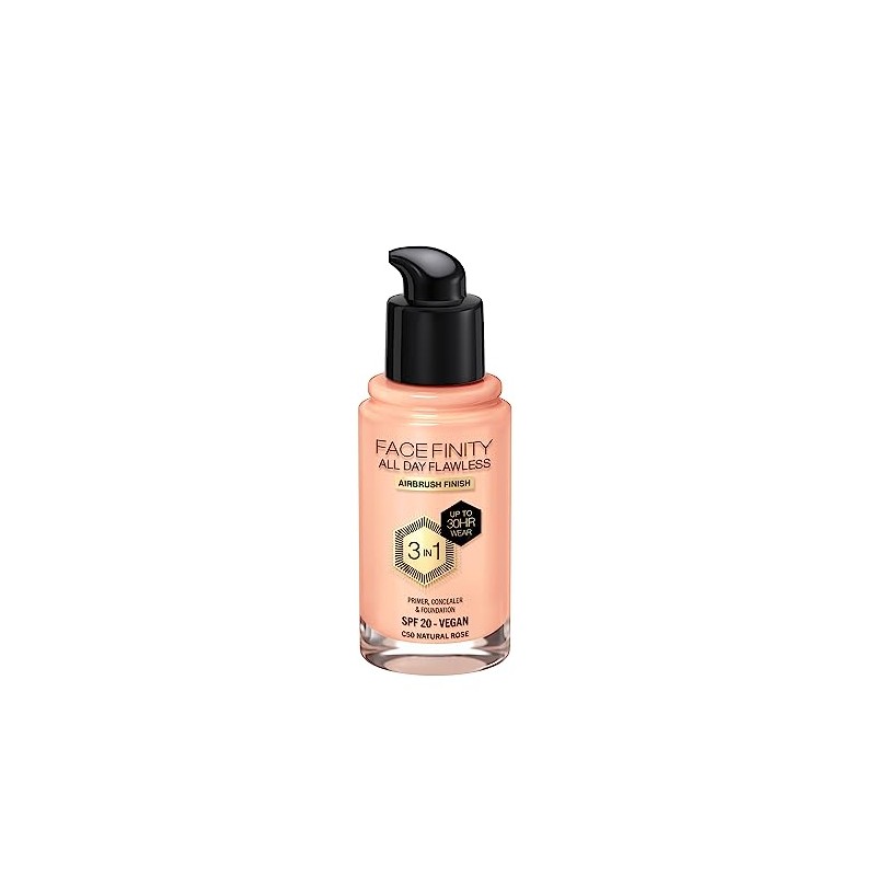 Max Factor All Day Flawless Foundation 50 Natural Rose 30ml