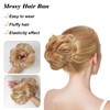 Bcxfbxd 2Pcs Messy Hair Bun Hair Pieces Wavy Curly Hair
