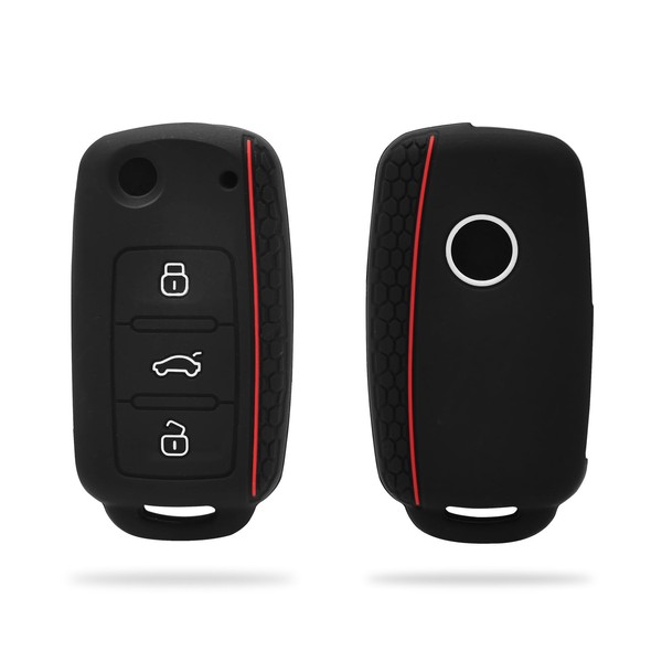 Fit4drive Slim Car Key Cover Key Protector for VW Polo