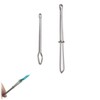 2PCS Bodkin Set for Threading Elastic, Threading Pinch Clamp Large
