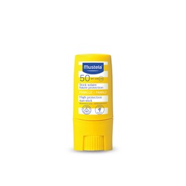 Mustela Mustela Stick Solare Protezione Molto Alta SPF50+ Viso e Labbra Bimbi, 10ml