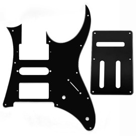 SAPHUE Multicolor IB 7V Guitar Pickupguard 3 Ply 10 Holes HSH Anti-Scratch Plate for Electric Guitar