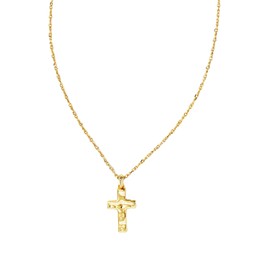 Kendra Scott Cross Pendant Necklace for Women, Fashion Jewelry, Gold-Plated Over Brass