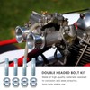 4Pack Carburetor Studs Kit, 1-3/8in Carburetor Studs Set Metal Carb