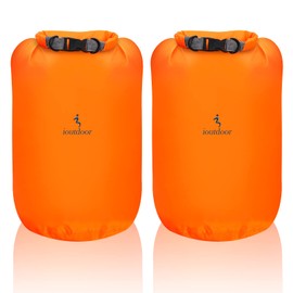 Waterproof Bag - 2 Pieces 10L/20L/40L/70L Dry Bag Set, Lightweight Outdoor Dry Sack Water Sports Bags, Safety Closure, for Kayaking Boat Trips Canoe / Fishing / Rafting/Swimming, orange, water sports