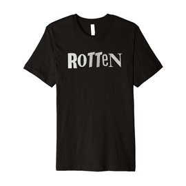 The Word Rotten in Punk Style Letters Premium T-Shirt