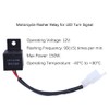 Kardne LED Indicator Relay, 12 V Motorcycle 2-Pin Indicator Relay,
