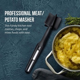 IMCCZONY Heat Meat and Potato Masher, Safe for Non-Stick Cookware