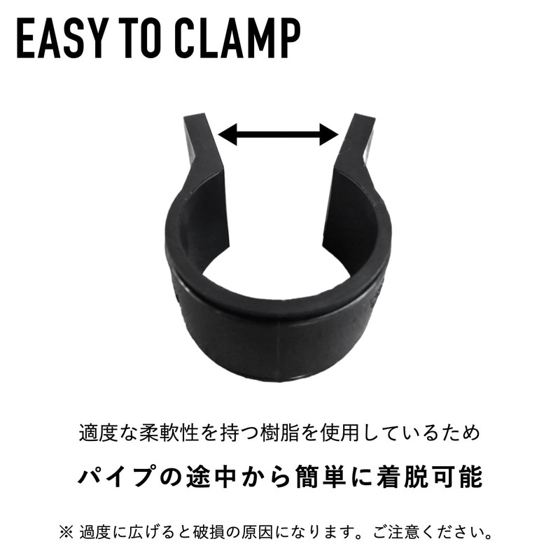 Kouei Kasei KFBS23-1525 Resin Pipe Clamp Bracket Set, 1.5 inches
