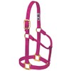 Weaver Leather Original Non-Adjustable Halter, Raspberry, Large Horse Size