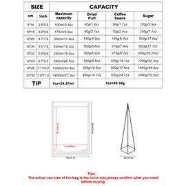 FireKylin 100 PCS Stand Up Pouches,7.1" x 10.2" Paper Bags With Window Clear Front Pouches Resealable Zipper Food Storage White
