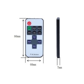 Taikuwu LED Strip Controller, LED Strip Dimmer, DC 5V-24V, 12A, RF Wireless Remote Control, for SMD 5050 3528 2835 5630 LED Strip