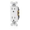 Leviton 15 Amp Decora Tamper-Resistant Duplex Electrical Wall Outlet, T5325-W,