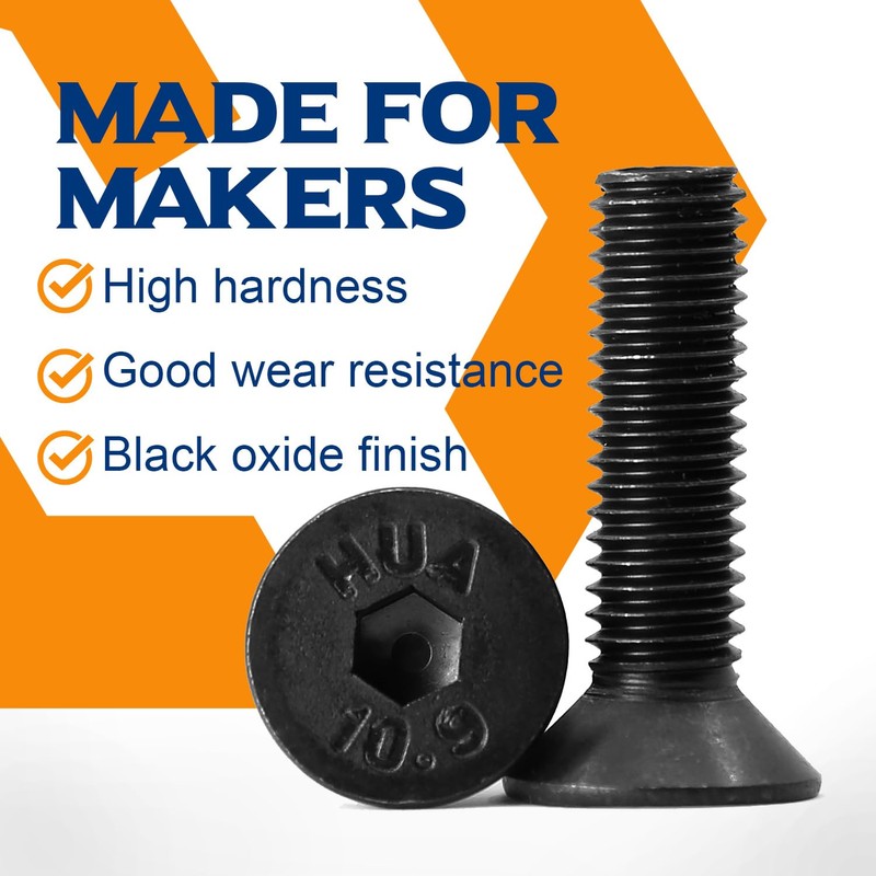 Pack of 60 M6 x 16 mm Countersunk Screws with