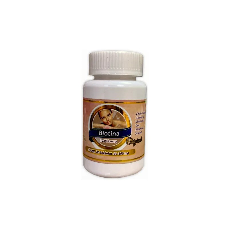 Biotina 10,000 Mcg 30 Tabletas Evolución Natural