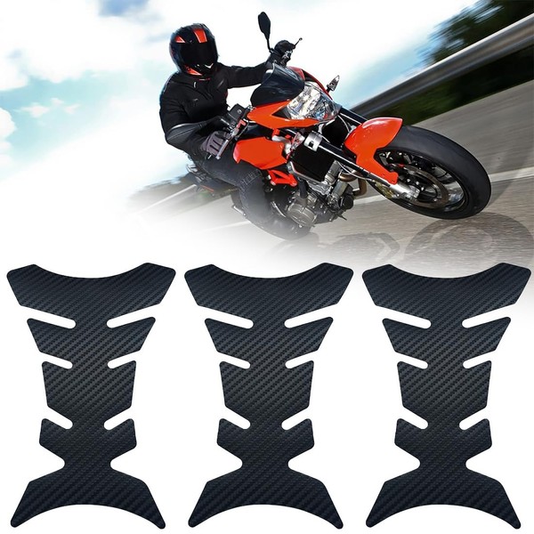 KOQAIIZ Pack of 3 Motorcycle Tank Pads, Tank Protection, Tank