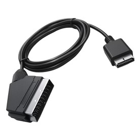 Black SCART to HDMI Converter Video Audio, 720P/1080P Output Switch, All-in-One SCART to HDMI Cable Adapter for Connecting Analog Devices to HDMI Displays, TV, Monitor, Projector