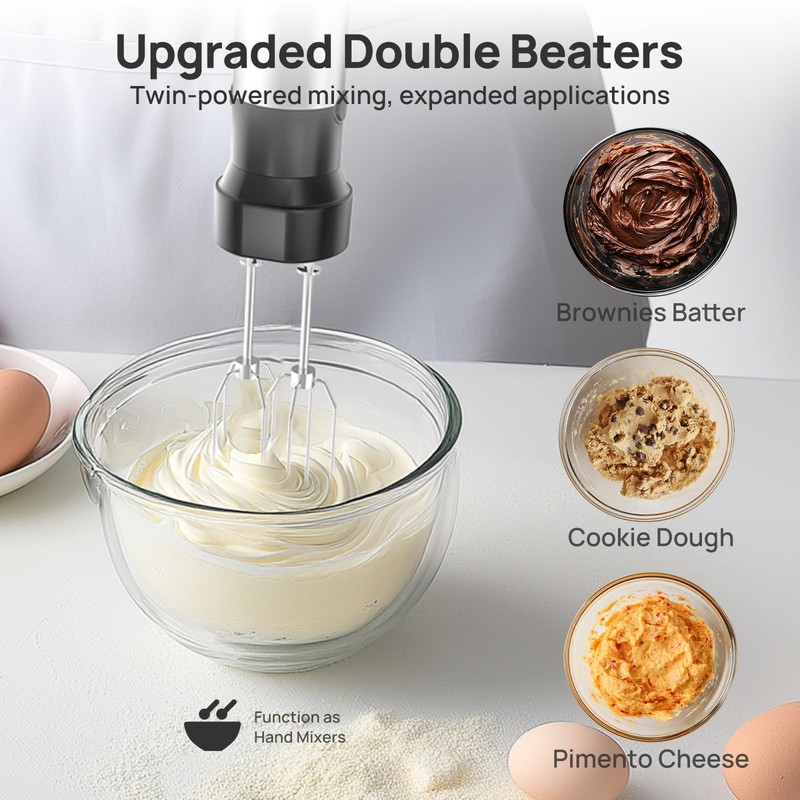 Consciot 10-in-1 Immersion Blender Handheld Max 1100W with Entire Stainless