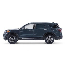 DCD 2024 Ford Explorer Stone Blue Series 7 1/64 Diecast Model Car by Greenlight Showroom Floor Collection for Toy Collections