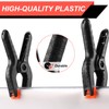 4 Pack Spring Clamps, 6inch Plastic Clips, Backdrop Clips, Big