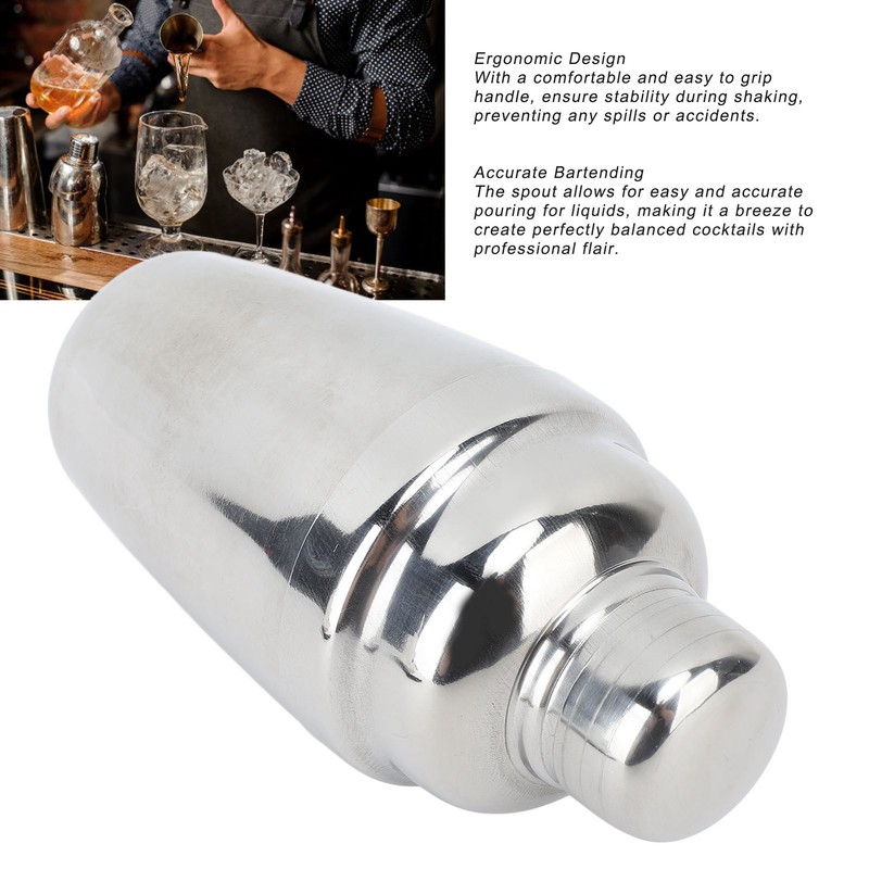 Cocktail Shaker 304 Stainless Steel Cocktail Drink Mixer Bartender Shaker