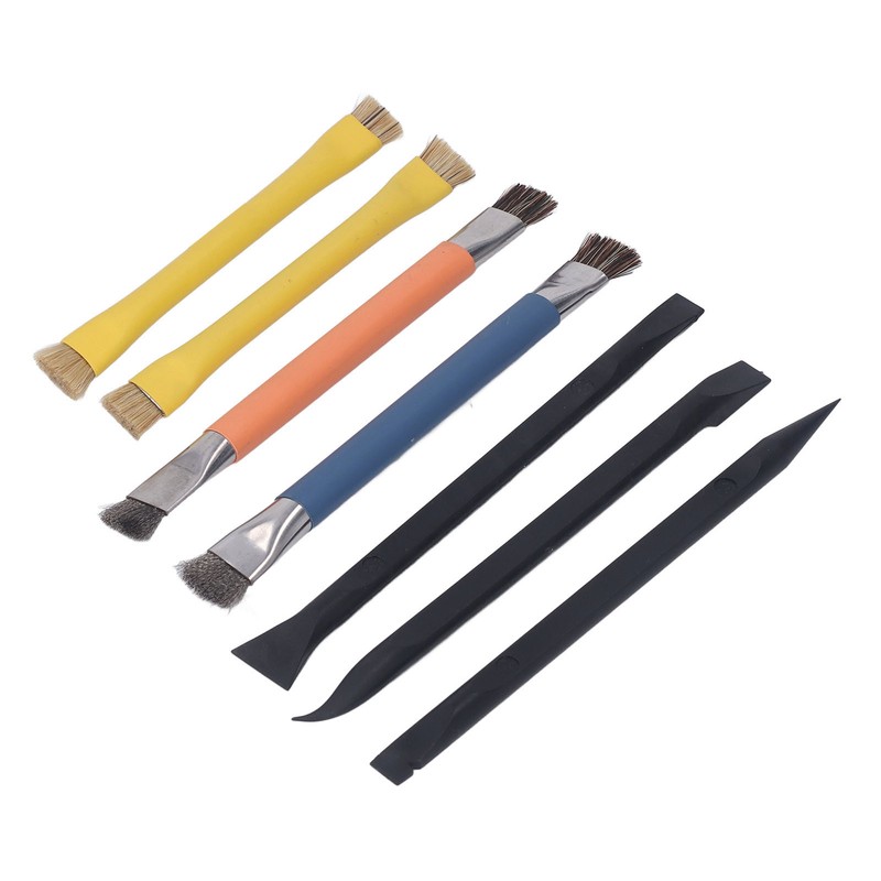 Pry Tool Brush Set ABS Stainless Steel Electronic Repair Cleaning