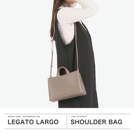 Legato Largo LH-F3371 Women's Shoulder Bag, Mini Karu Bag, Tasteful Bag, Black