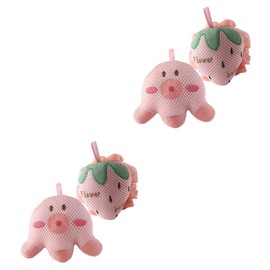 FOMIYES 2sets Cartoon Bath Loofah Balls Boys and Girls Bubble Bath Foaming Net 2pcs*2