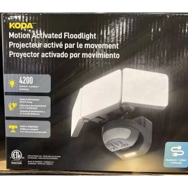 KODA 4200 Lumens LED Motion Security Light, 240° 70ft Motion Sensor Range