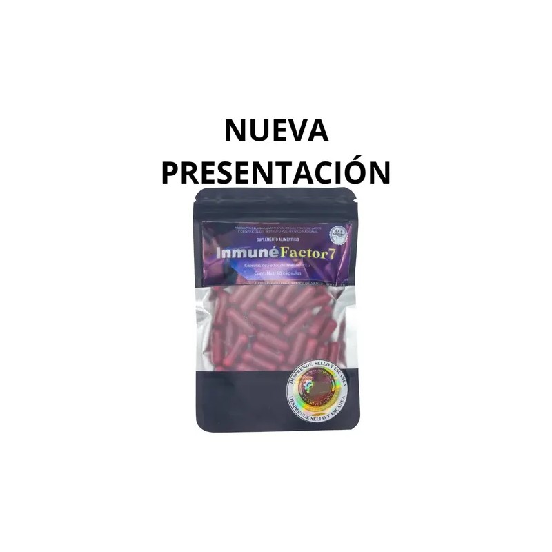 Suplemento Nutricional Innovaciones Inmunné Factor 7 Sin Sabor 300 cápsulas