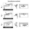 Onarway Quiet-Close Door Closer for Home: Hydraulic Automatic with Adjustable
