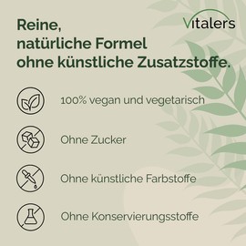 Vitaler's Ashwagandha 9% Extract 600 mg - 60 Capsules, Vegan, 2 Months Dietary Supplement, No Preservatives, Pure Composition