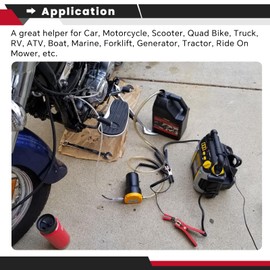 ATPEAM 12V 60W Oil Change Pump Extractor, Oil/Diesel Fluid Extractor Scavenge Oil Change Pump